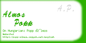 almos popp business card